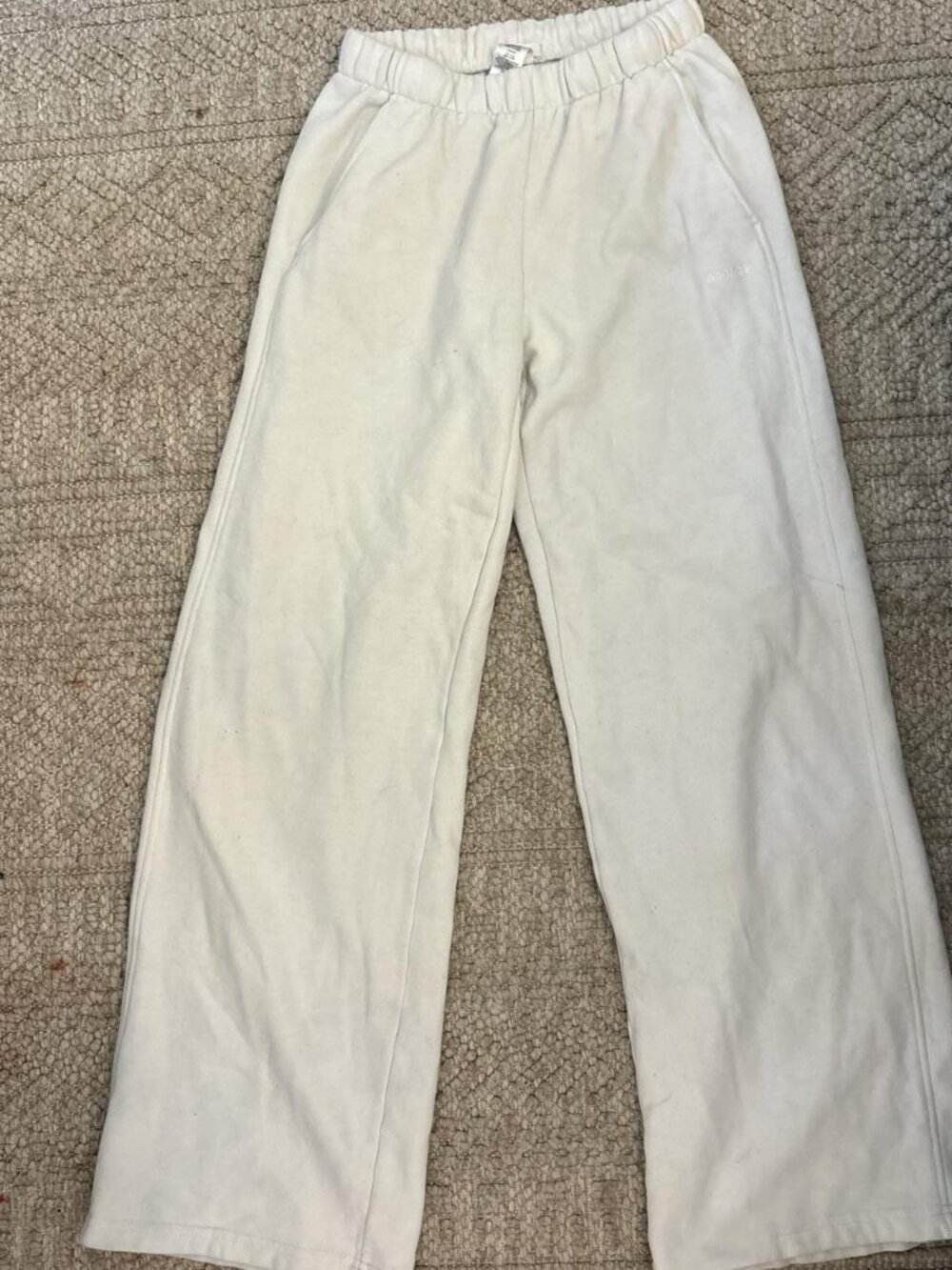 Garage Women's White and Cream Joggers-tracksuits